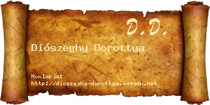 Diószeghy Dorottya névjegykártya
